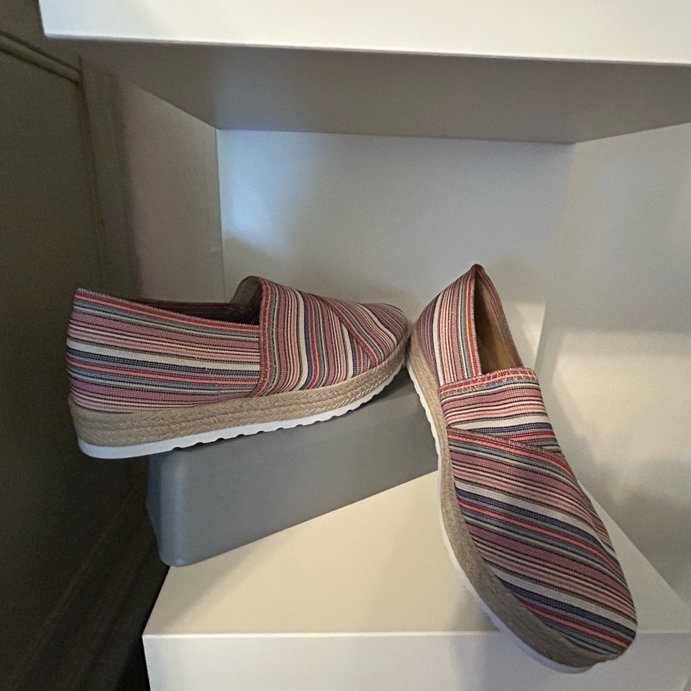 CHARLESTON SHOE CO. Multicolor Striped Espadrilles